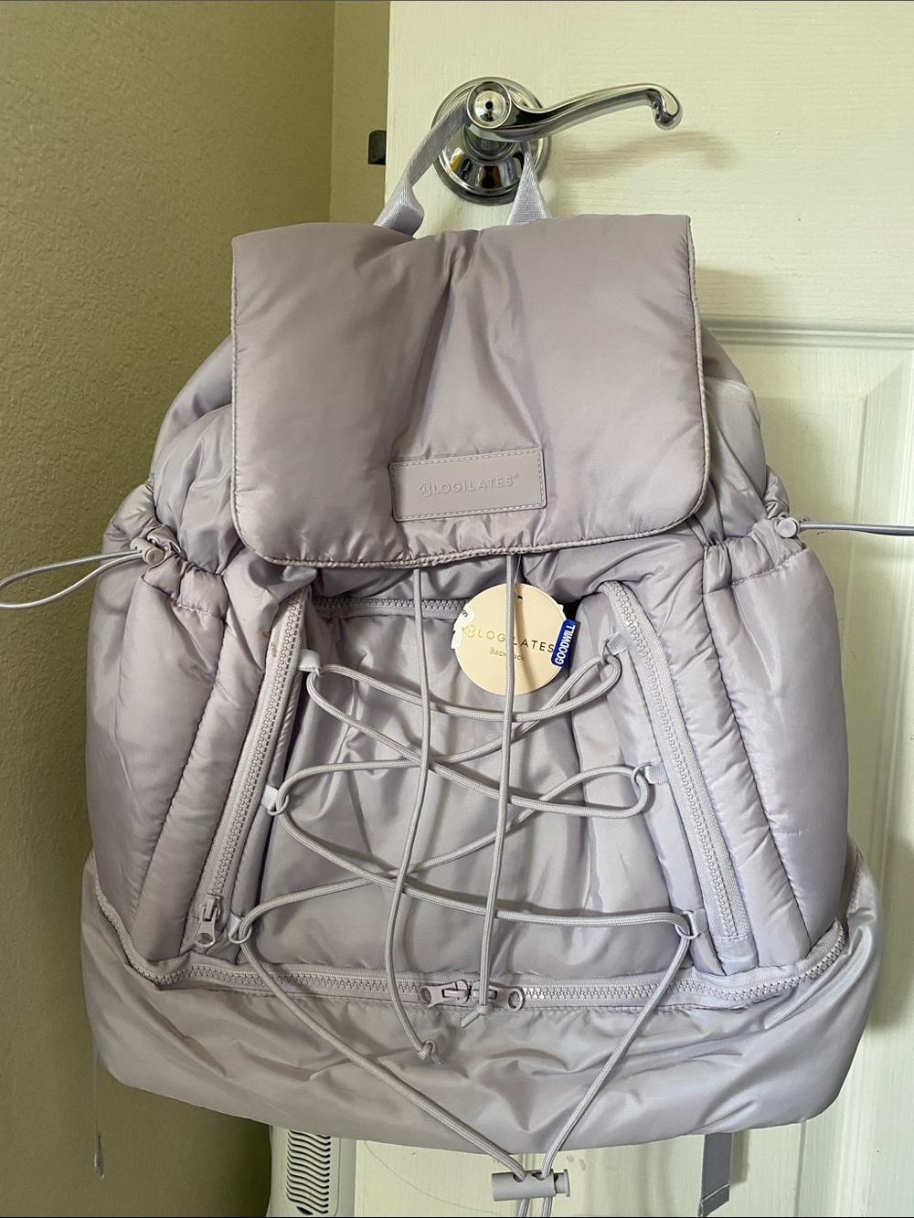 Sloane & Tate Lilac Puffer Backpack